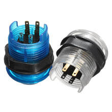 Side view of LED buttons