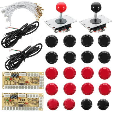 DIY Computer PC USB Arcade Joystick Gamepad Game Controller LED USB Encoder Push Buttons Cables Kit - Home of Arcadia